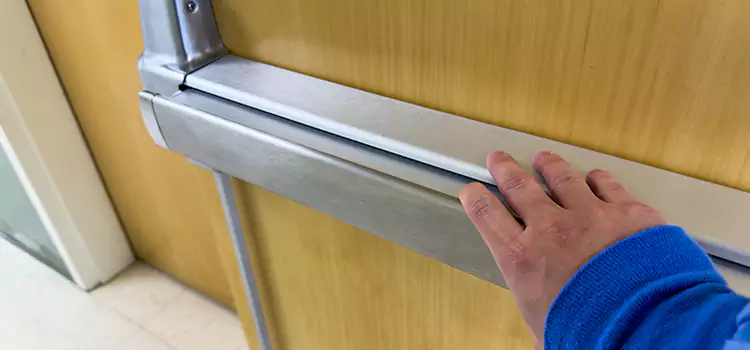 Installing a Push Bar on a Door Norton Shores